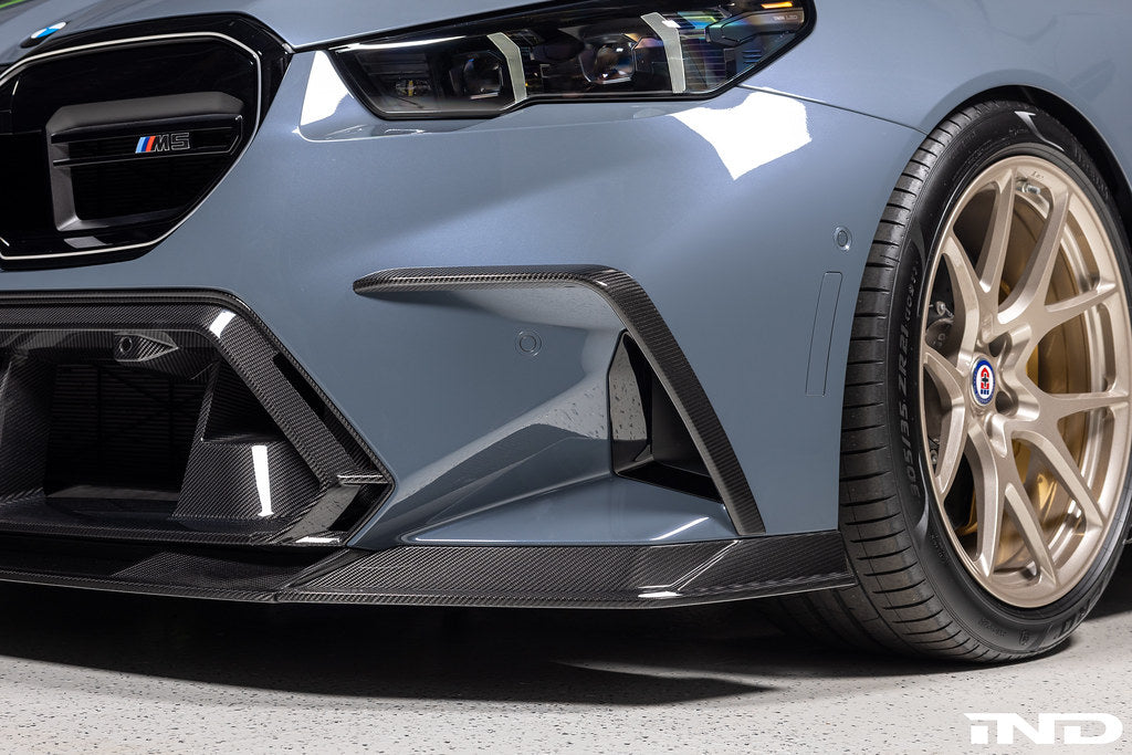 2025+ BMW M5 (G90/G99) PR-1 Pre-Preg Carbon Fiber Front Duct Extension Trims | Trevora