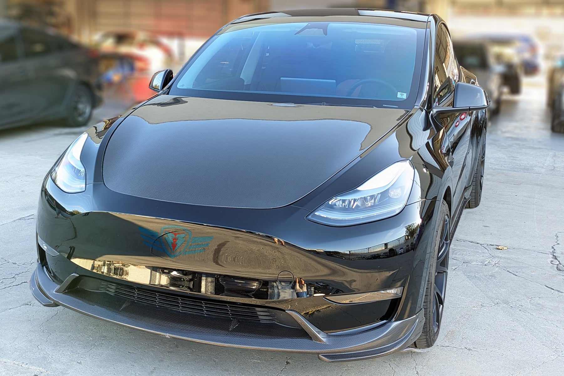 2020-2025 Tesla Model Y (1st Gen) OEM Style Genuine Carbon Fiber Replacement Hood | VIS Racing