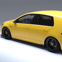 2014-2020 Volkswagen Golf GTI & Golf R (MK7/MK7.5) EVO-1 Style Gloss Black Side Skirt Extensions | Zaero Design USA