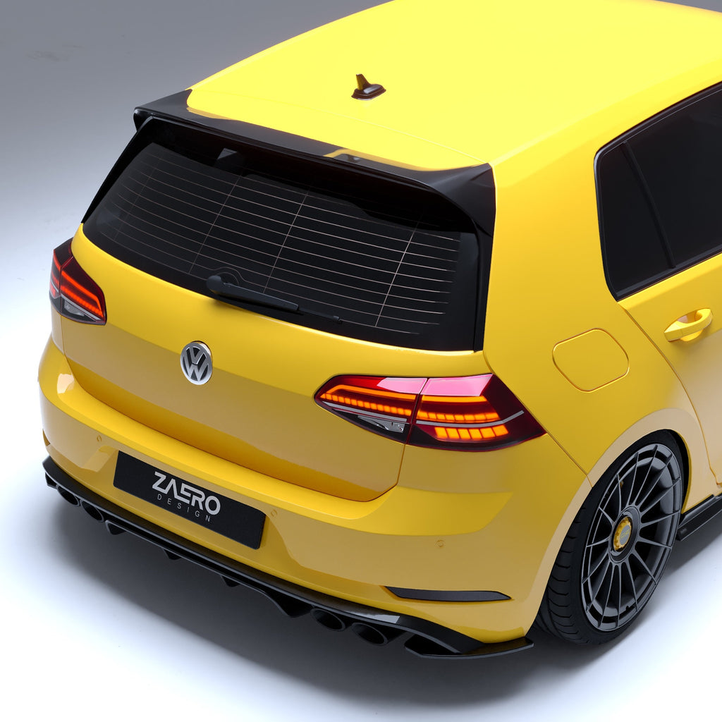 2014-2020 Volkswagen Golf GTI & R (MK7/MK7.5) EVO-1 Gloss Black ABS Rear Spoiler | Zaero Design USA