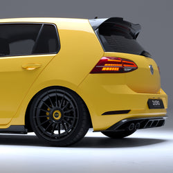 2014-2020 Volkswagen Golf GTI & Golf R (MK7/MK7.5) EVO-1 Style Gloss Black Side Skirt Extensions | Zaero Design USA