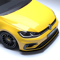 2017-2020 Volkswagen Golf R (Mk7.5) EVO-1 Gloss Black Front Splitter | Zaero Design