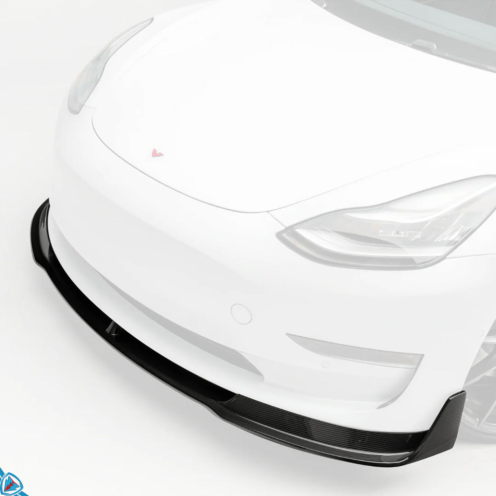 2017-2023 Tesla Model 3 (1st-Gen) Volta Aero Pre-Preg Carbon Fiber Front Lip | Vorsteiner