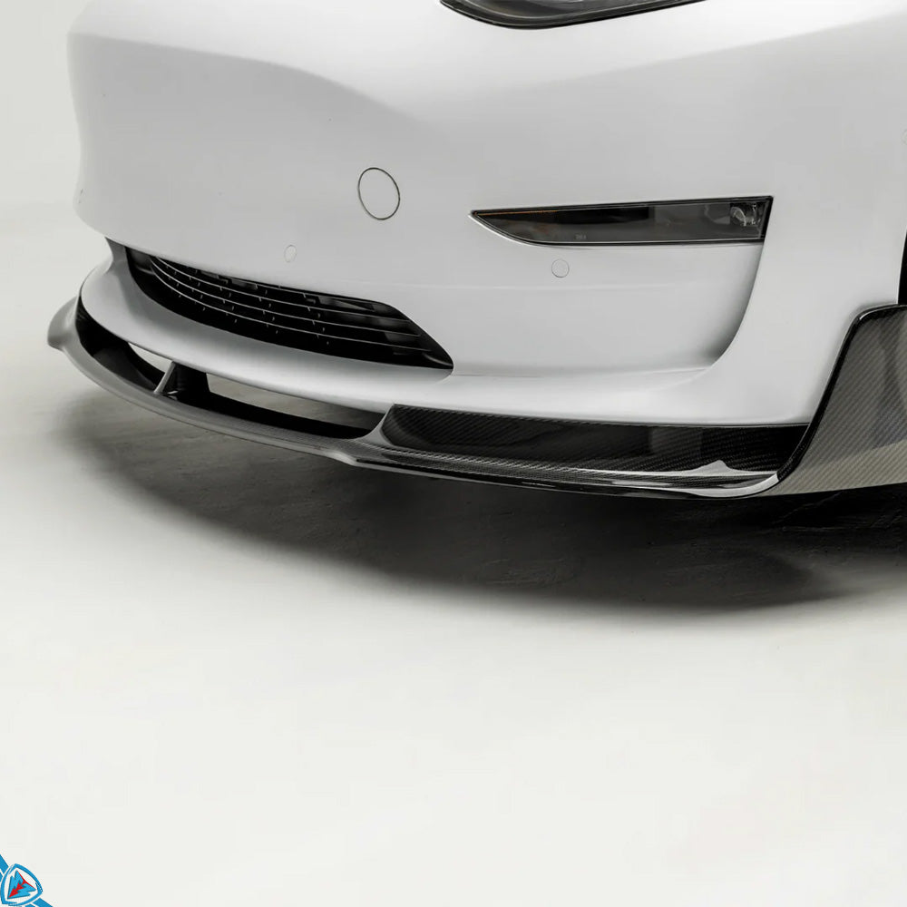 2017-2023 Tesla Model 3 (1st-Gen) Volta Aero Pre-Preg Carbon Fiber Front Lip | Vorsteiner