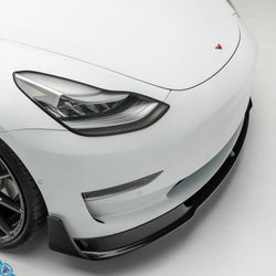 2017-2023 Tesla Model 3 (1st-Gen) Volta Aero Pre-Preg Carbon Fiber Front Lip | Vorsteiner