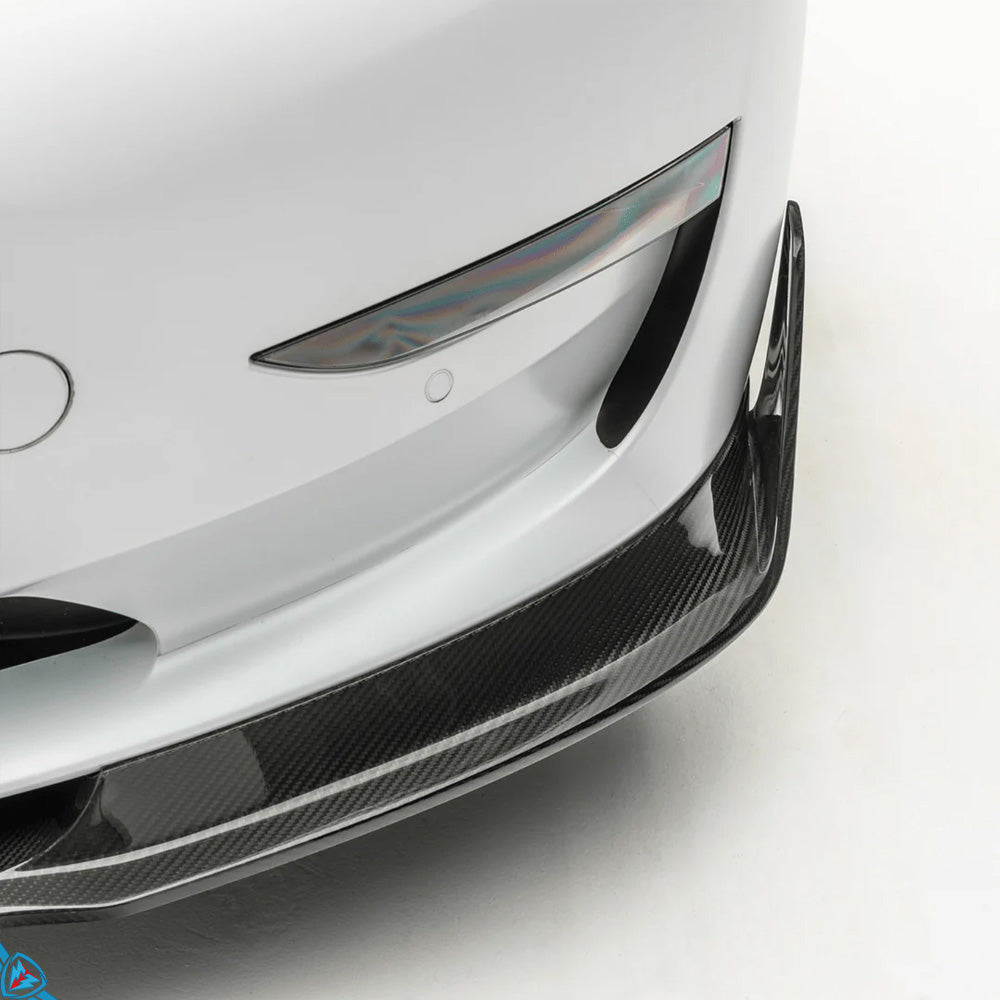 2017-2023 Tesla Model 3 (1st-Gen) Volta Aero Pre-Preg Carbon Fiber Front Lip | Vorsteiner
