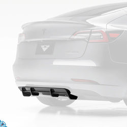 2017-2023 Tesla Model 3 (MK1) Volta Aero Style Pre-Preg Carbon Fiber Rear Diffuser | Vorsteiner