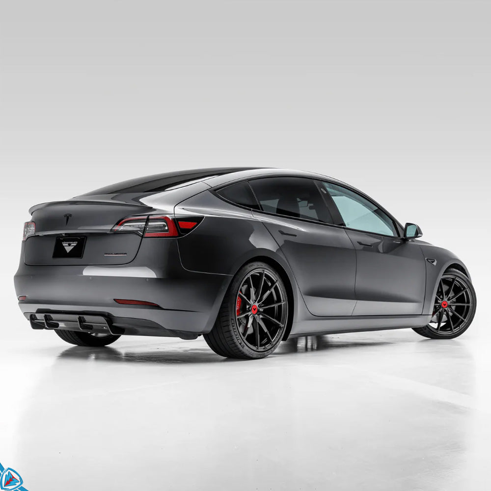 2017-2023 Tesla Model 3 (MK1) Volta Aero Style Pre-Preg Carbon Fiber Rear Diffuser | Vorsteiner