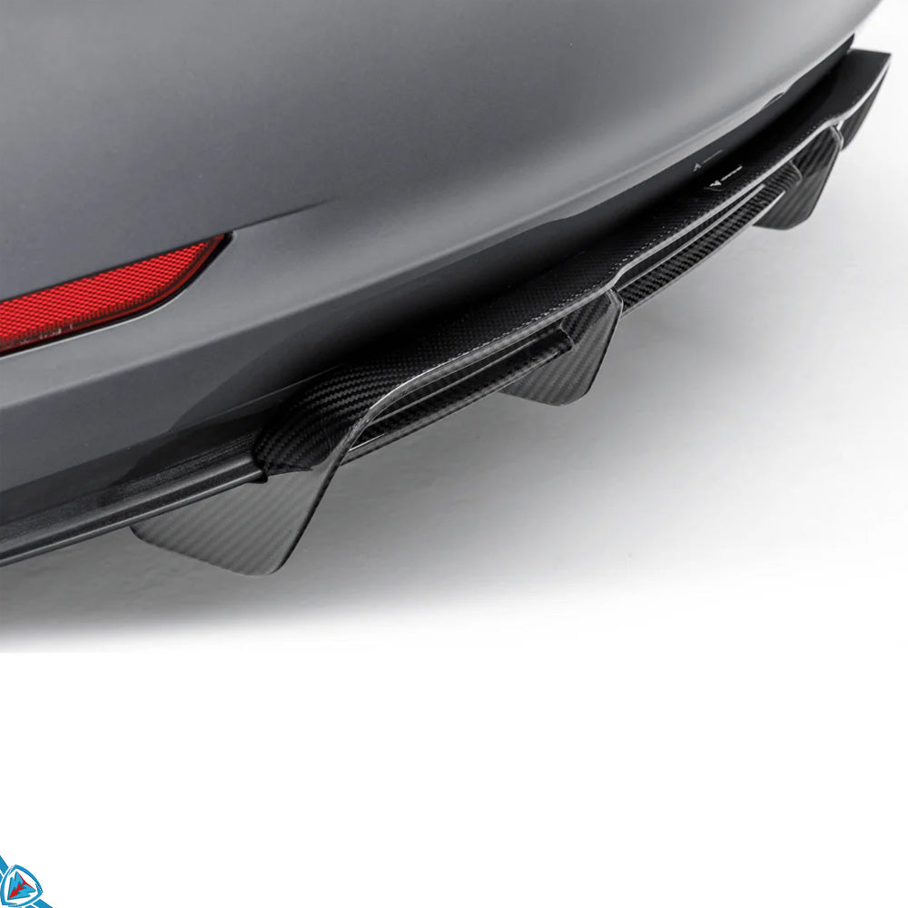 2017-2023 Tesla Model 3 (MK1) Volta Aero Style Pre-Preg Carbon Fiber Rear Diffuser | Vorsteiner