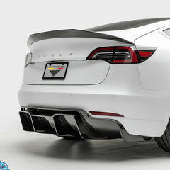 Tesla Model 3 Volta [TRACK EDITION] Genuine Pre-Preg Carbon Fiber Rear Diffuser | Vorsteiner