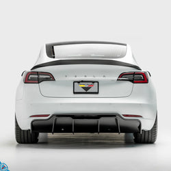 2017-2023 Tesla Model 3 (1st-Gen) Volta Track Edition Genuine Pre-Preg Carbon Fiber Rear Diffuser | Vorsteiner