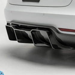 2017-2023 Tesla Model 3 (1st-Gen) Volta Track Edition Genuine Pre-Preg Carbon Fiber Rear Diffuser | Vorsteiner