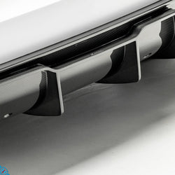 2017-2023 Tesla Model 3 (1st-Gen) Volta Track Edition Genuine Pre-Preg Carbon Fiber Rear Diffuser | Vorsteiner