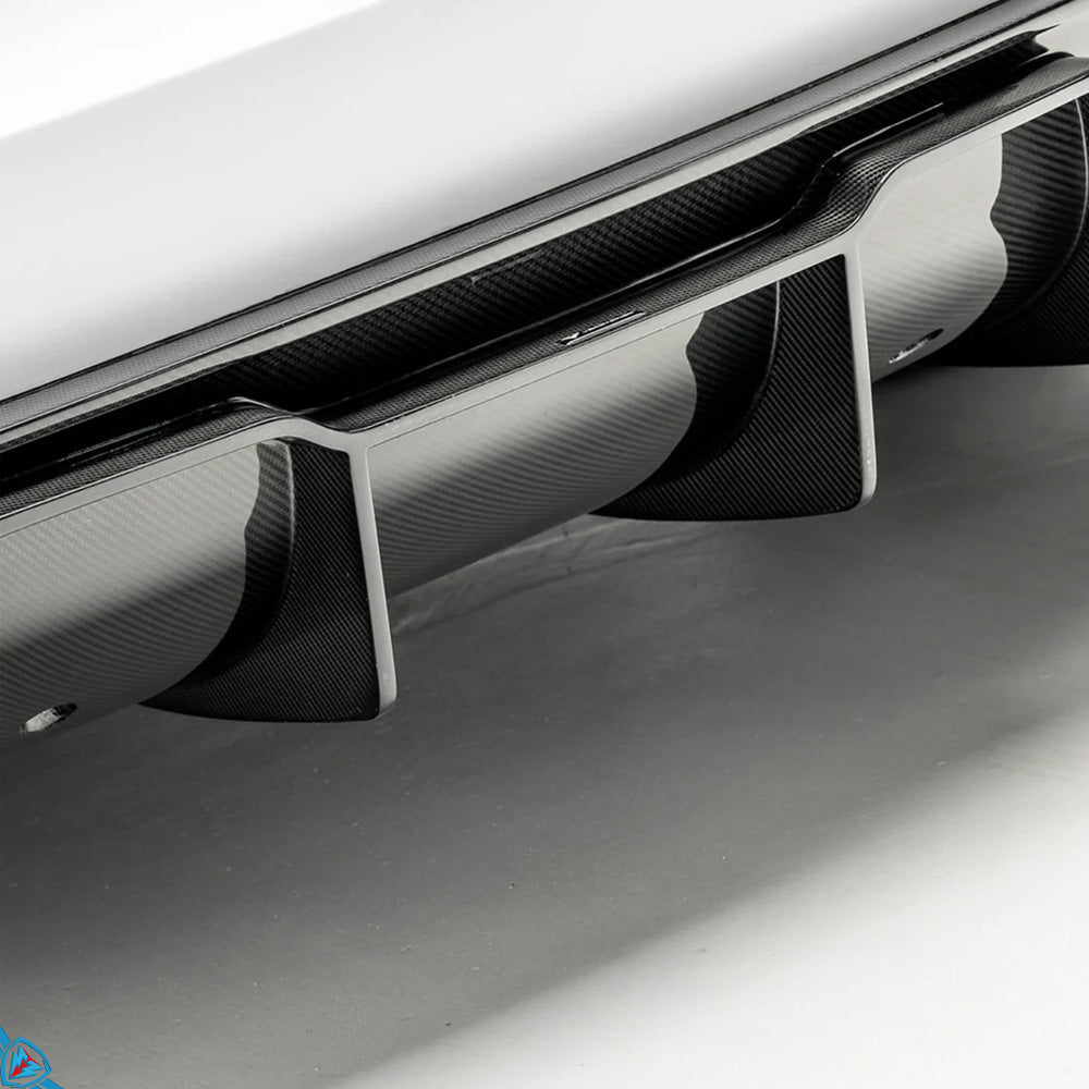 2017-2023 Tesla Model 3 (1st-Gen) Volta Track Edition Genuine Pre-Preg Carbon Fiber Rear Diffuser | Vorsteiner