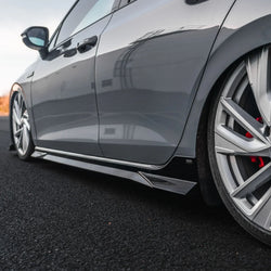 2019-2026 Volkswagen Golf GTI & Golf R (Mk8/Mk8.5) EVO-1 Style Gloss Black Side Skirts | Zaero Design USA