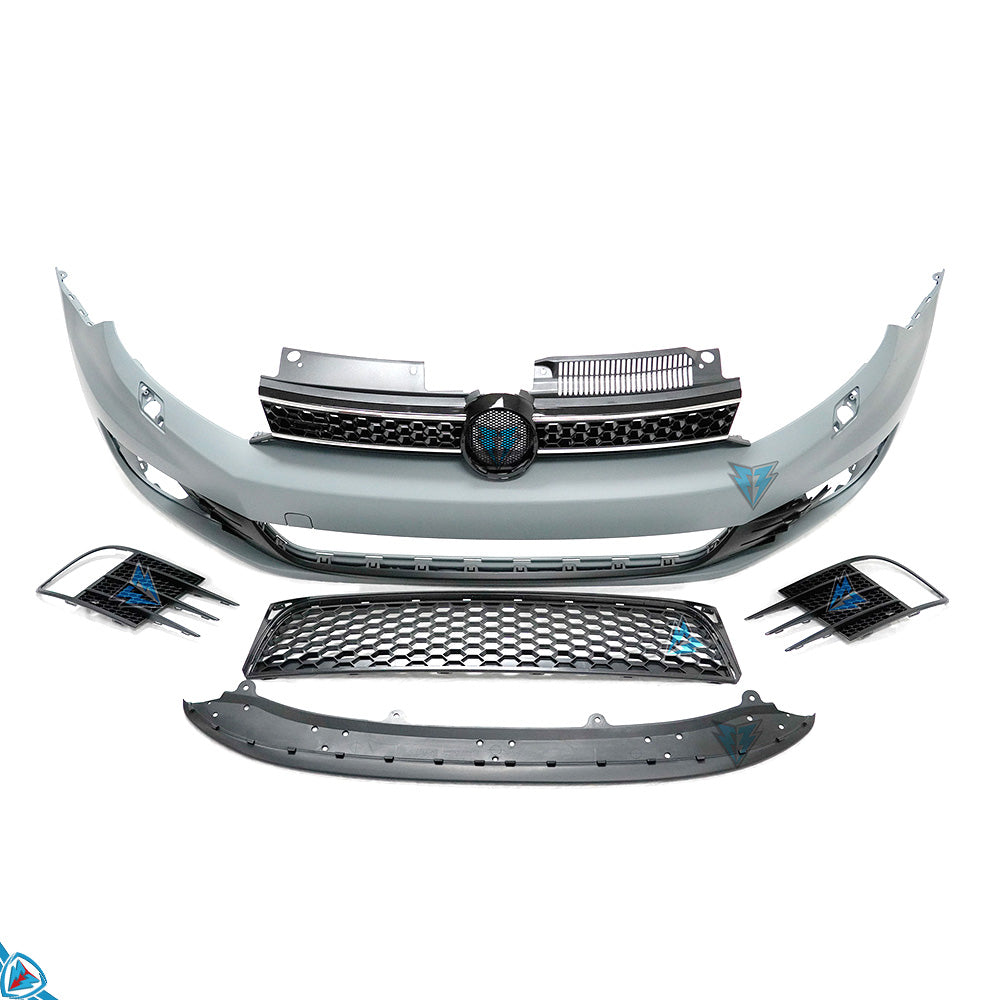 2010-2014 Volkswagen Golf (MK6) GTI Style Polypropylene Front Bumper Conversion Kit | E3Tuning Main image