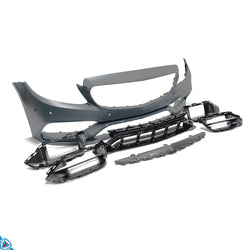 2019-2021 Mercedes-Benz C-Class Facelift (W205) C63 AMG Style Polypropylene Front Bumper Conversion Kit | E3Tuning