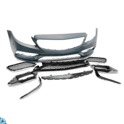 2015-2018 Mercedes-Benz C-Class Pre-Facelift (W205) C63 AMG Style Polypropylene Front Bumper Conversion Kit | E3Tuning