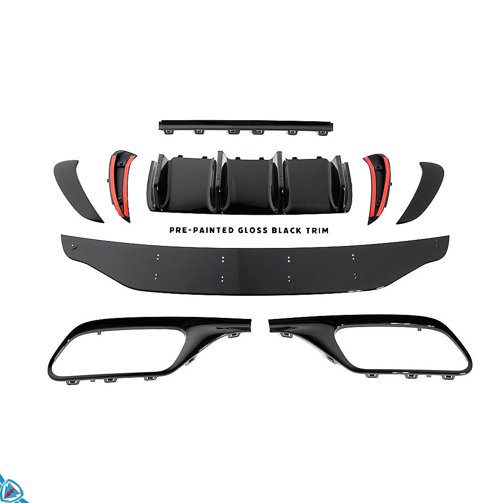 2022-2025 Mercedes-Benz (W206) Pre-Facelift C63 AMG Style Rear Bumper Conversion Kit