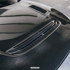 2024+ Honda Civic Type R (FL5) GT Style Full Carbon Fiber Vented Hood | SEIBON