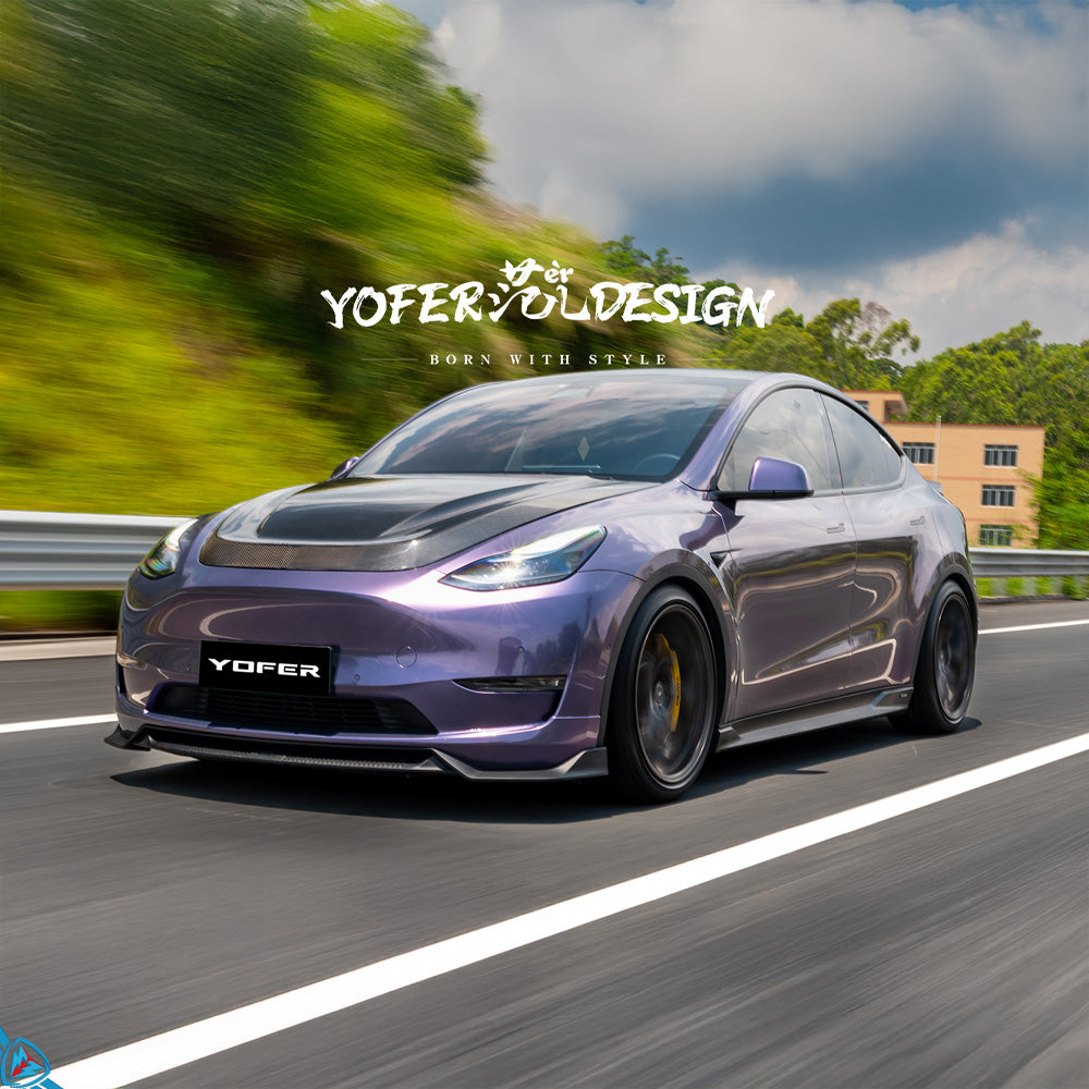 2020-2024 Tesla Model Y (1st Gen) Dragon Essence Aero PRO Body Kit w/ LED Brake Light | Yofer Main image