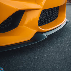 2015-2018 BMW M2 (F87) EVO-S Gloss Black ABS Plastic Front Splitter | Zaero Design USA