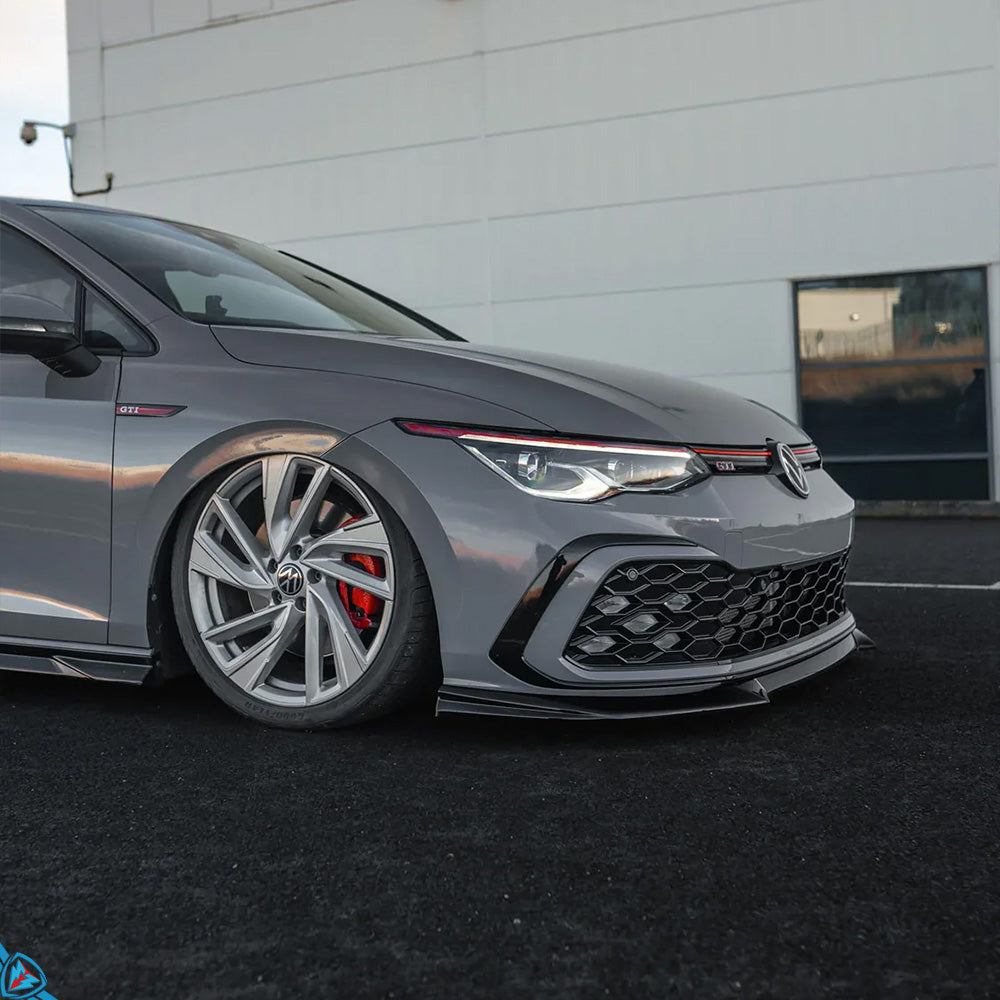 2020-2026 Volkswagen Golf GTI (MK8) EVO-1 Gloss Black Front Splitter | Zaero Design USA