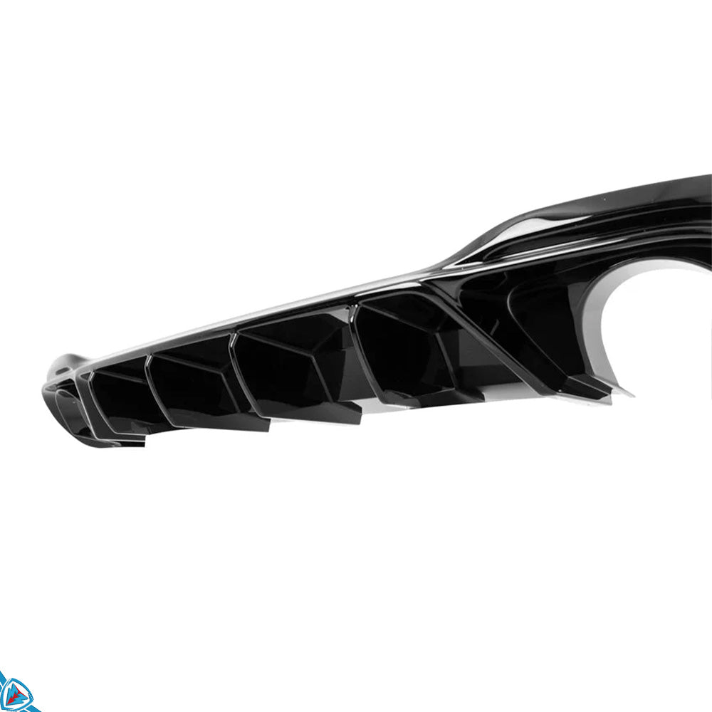 2020-2026 Volkswagen Golf GTI (MK8/MK8.5) EVO-1 Gloss Black Rear Diffuser | Zaero Design USA