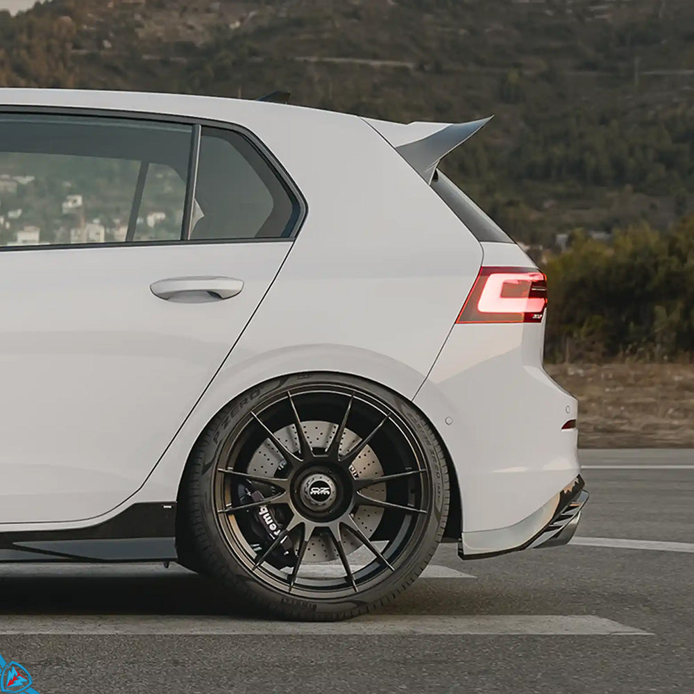 VW Golf R & Golf GTI Clubsport Mk8 EVO-1 Gloss Black Rear Spoiler