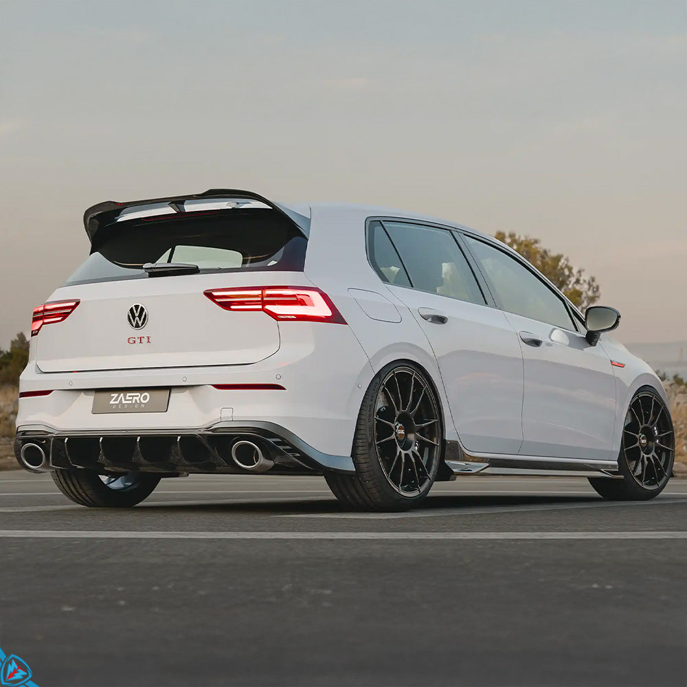 VW Golf R & Golf GTI Clubsport Mk8 EVO-1 Gloss Black Rear Spoiler