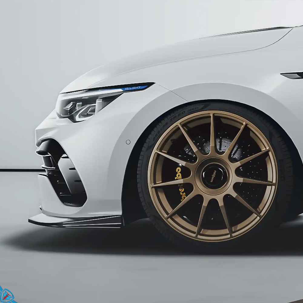 2020-2026 Volkswagen Golf R (Mk8) EVO-1 Gloss Black Front Splitter | Zaero Design USA