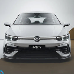 2020-2026 Volkswagen Golf R (Mk8) EVO-1 Gloss Black Front Splitter | Zaero Design USA